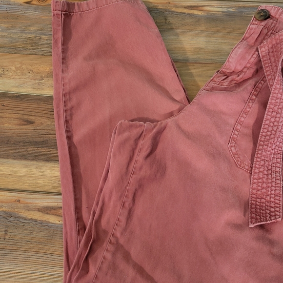 Maurices Cotton Blend Paperbag Waist Pants w/Belt Size 8 - Picture 4 of 10